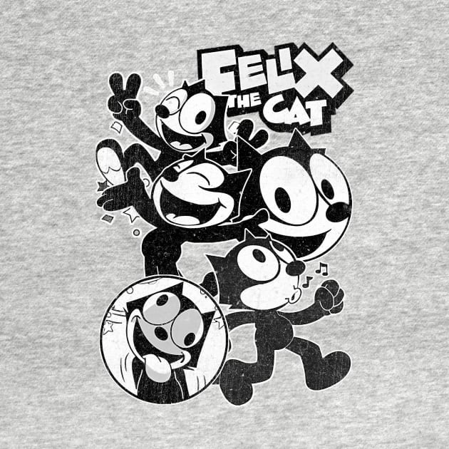 felix the cat vintage distressed by romanisa